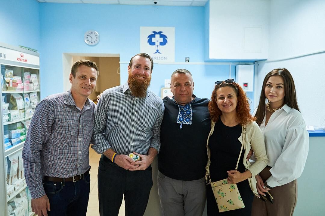 American veterans and the Executive Director of the UVF Nataliia Kalmykova arrived in Lviv to participate in the Charity Forum “Nezalezhni”